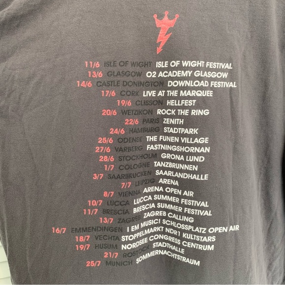 Billy Idol Kings & Queens of the Underground 2015 European/UK Tour T-Shirt XL - Picture 4 of 15